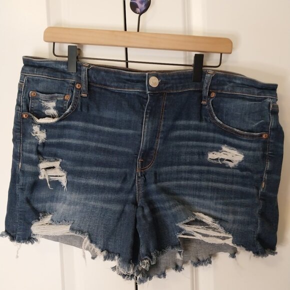 American Eagle Ripped Jean Shorts - Picture 3 of 8